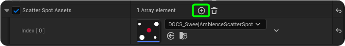 Assigning a Scatter Spot to a Sweej Ambience Sound or Volume