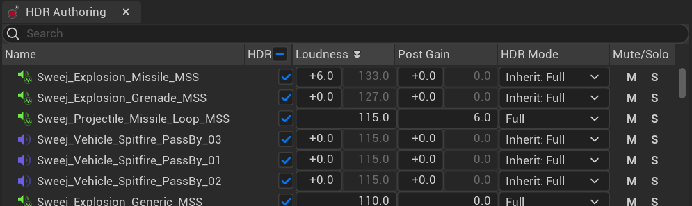 HDR Authoring Window