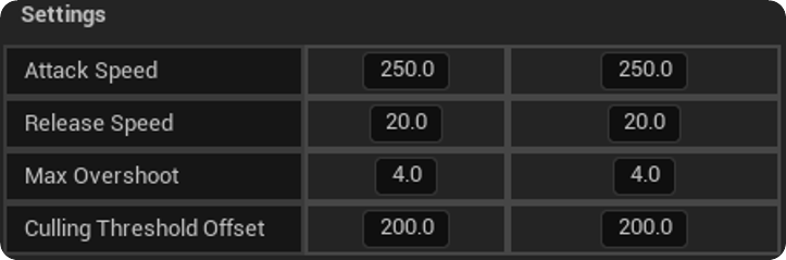 Setting Attack and Release Speeds in the HDR Controls Window