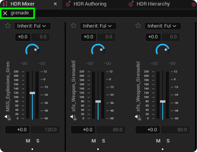 HDR Mixer Search Filter