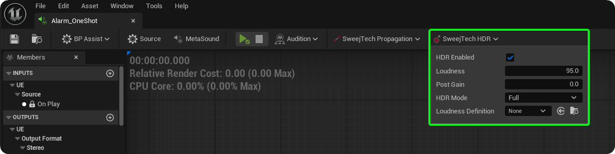 Sweejtech HDR Drop down menu