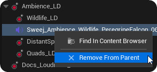 Loudness Definition Remove From Parent Option