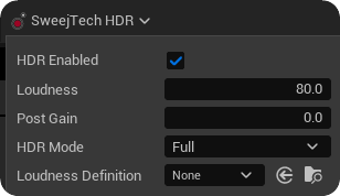 HDR toolbar