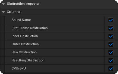 Editor Preferences / Propagation Editor User Settings / Obstruction Inspector