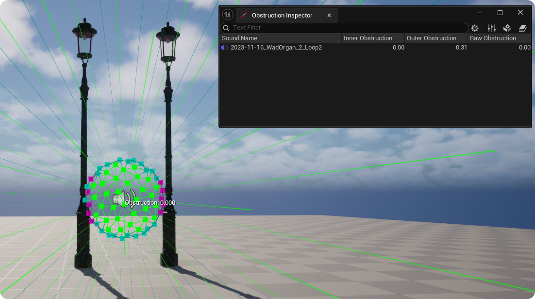Inner & Outer Sound Positions for between objects