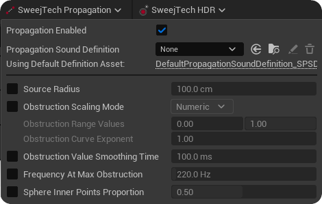 Propagation Toolbar
