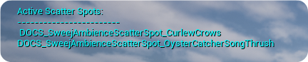 Scatter Spots Debug Console