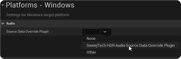 HDR Source Data Override